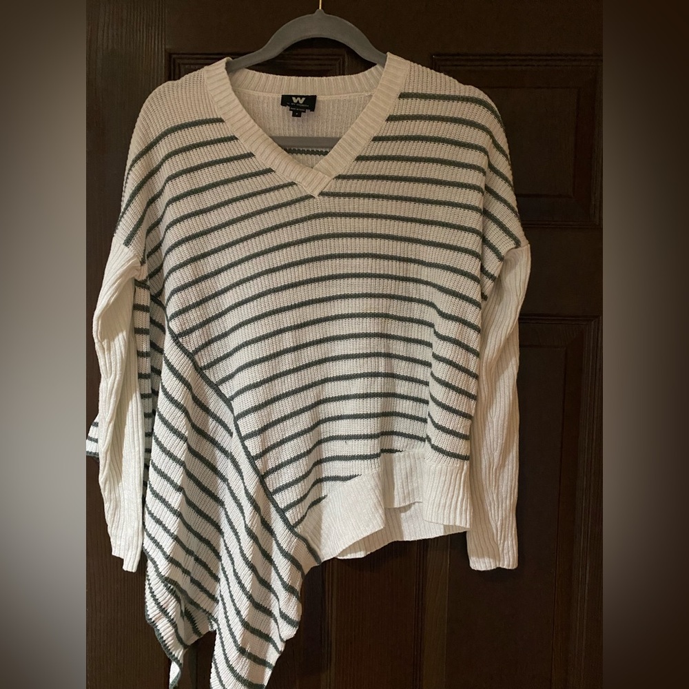 W by Worth asymmetrical linen sweater